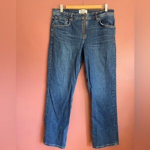 Reformation Julianna Zip Midrise Straight jean 31